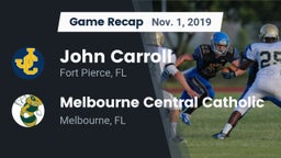 Recap: John Carroll  vs. Melbourne Central Catholic  2019