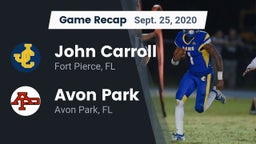 Recap: John Carroll  vs. Avon Park  2020