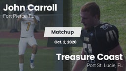 Matchup: John Carroll High vs. Treasure Coast  2020