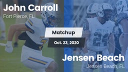 Matchup: John Carroll High vs. Jensen Beach  2020