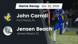 Recap: John Carroll  vs. Jensen Beach  2020