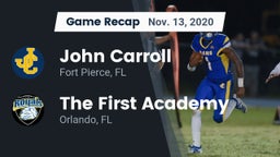 Recap: John Carroll  vs. The First Academy 2020
