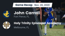 Recap: John Carroll  vs. Holy Trinity Episcopal Academy 2020