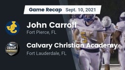 Recap: John Carroll  vs. Calvary Christian Academy 2021