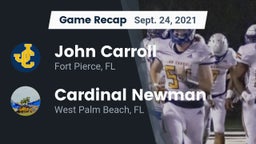 Recap: John Carroll  vs. Cardinal Newman   2021