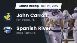 Recap: John Carroll  vs. Spanish River  2022
