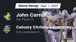 Recap: John Carroll  vs. Calvary Christian Academy 2023