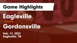 Eagleville  vs Gordonsville  Game Highlights - Feb. 11, 2022