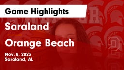 Saraland  vs Orange Beach  Game Highlights - Nov. 8, 2023