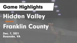 Hidden Valley  vs Franklin County  Game Highlights - Dec. 7, 2021