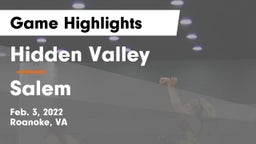 Hidden Valley  vs Salem  Game Highlights - Feb. 3, 2022