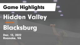 Hidden Valley  vs Blacksburg  Game Highlights - Dec. 13, 2022