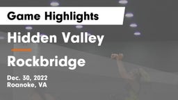 Hidden Valley  vs Rockbridge Game Highlights - Dec. 30, 2022