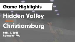 Hidden Valley  vs Christiansburg  Game Highlights - Feb. 3, 2023