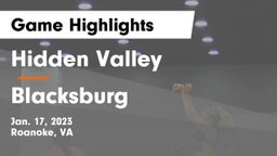 Hidden Valley  vs Blacksburg  Game Highlights - Jan. 17, 2023