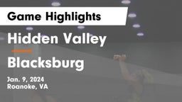 Hidden Valley  vs Blacksburg  Game Highlights - Jan. 9, 2024