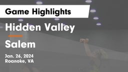 Hidden Valley  vs Salem  Game Highlights - Jan. 26, 2024