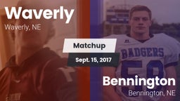 Matchup: Waverly  vs. Bennington  2017