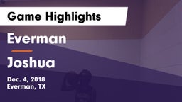 Everman  vs Joshua  Game Highlights - Dec. 4, 2018