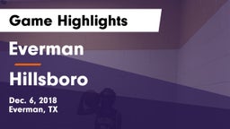 Everman  vs Hillsboro  Game Highlights - Dec. 6, 2018