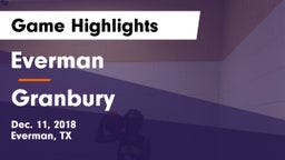 Everman  vs Granbury  Game Highlights - Dec. 11, 2018