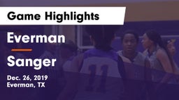 Everman  vs Sanger  Game Highlights - Dec. 26, 2019