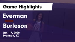 Everman  vs Burleson  Game Highlights - Jan. 17, 2020