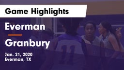 Everman  vs Granbury  Game Highlights - Jan. 21, 2020