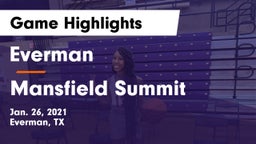Everman  vs Mansfield Summit  Game Highlights - Jan. 26, 2021