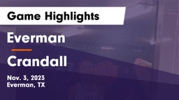 Everman  vs Crandall  Game Highlights - Nov. 3, 2023