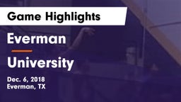 Everman  vs University  Game Highlights - Dec. 6, 2018