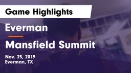 Everman  vs Mansfield Summit  Game Highlights - Nov. 25, 2019