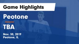 Peotone  vs TBA Game Highlights - Nov. 30, 2019