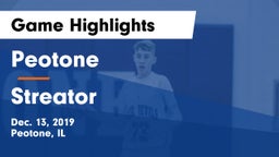 Peotone  vs Streator  Game Highlights - Dec. 13, 2019
