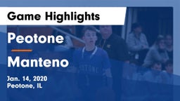 Peotone  vs Manteno  Game Highlights - Jan. 14, 2020