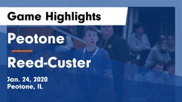 Peotone  vs Reed-Custer  Game Highlights - Jan. 24, 2020
