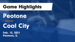 Peotone  vs Coal City  Game Highlights - Feb. 12, 2021