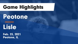 Peotone  vs Lisle  Game Highlights - Feb. 23, 2021