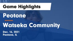 Peotone  vs Watseka Community  Game Highlights - Dec. 16, 2021