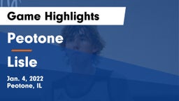 Peotone  vs Lisle  Game Highlights - Jan. 4, 2022