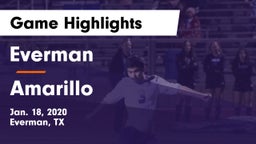 Everman  vs Amarillo  Game Highlights - Jan. 18, 2020