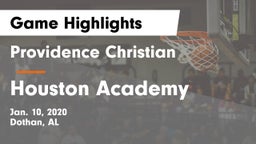 Providence Christian  vs Houston Academy  Game Highlights - Jan. 10, 2020
