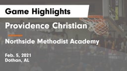 Providence Christian  vs Northside Methodist Academy  Game Highlights - Feb. 5, 2021