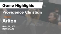 Providence Christian  vs Ariton  Game Highlights - Nov. 30, 2021
