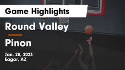 Round Valley  vs Pinon Game Highlights - Jan. 28, 2023