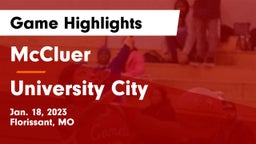 McCluer  vs University City  Game Highlights - Jan. 18, 2023