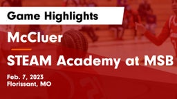 McCluer  vs STEAM Academy at MSB Game Highlights - Feb. 7, 2023