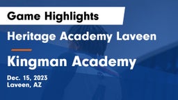 Heritage Academy Laveen vs Kingman Academy  Game Highlights - Dec. 15, 2023