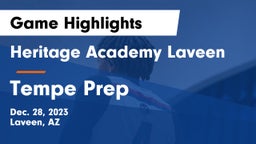 Heritage Academy Laveen vs Tempe Prep  Game Highlights - Dec. 28, 2023