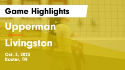 Upperman  vs Livingston Game Highlights - Oct. 3, 2023